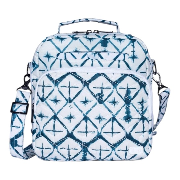 Lug Ranger 2 Crossbody Purse Diamond White Blue Print - Picture 1 of 7